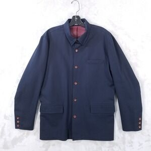 Williams & Kent Shirt Jacket Large Navy Cotton Sport‎ Coat Lined Pockets Luxury